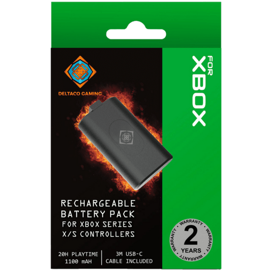 Deltaco GAM-142 Oplaadbare Batterij voor Xbox Series X|S Controllers - 1100 mAh - Zwart