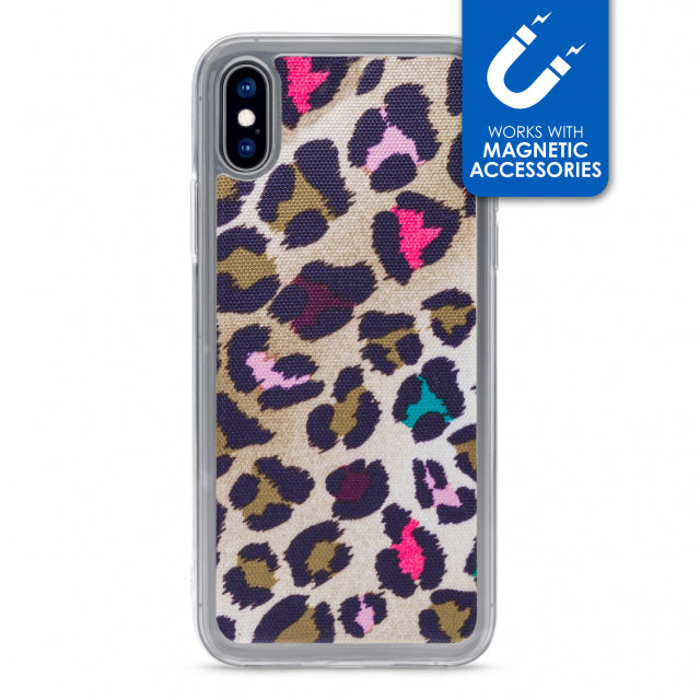 My Style Magneta Case for Apple iPhone X/Xs Colorful Leopard