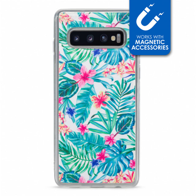 My Style Magneta Case for Samsung Galaxy S10 White Jungle