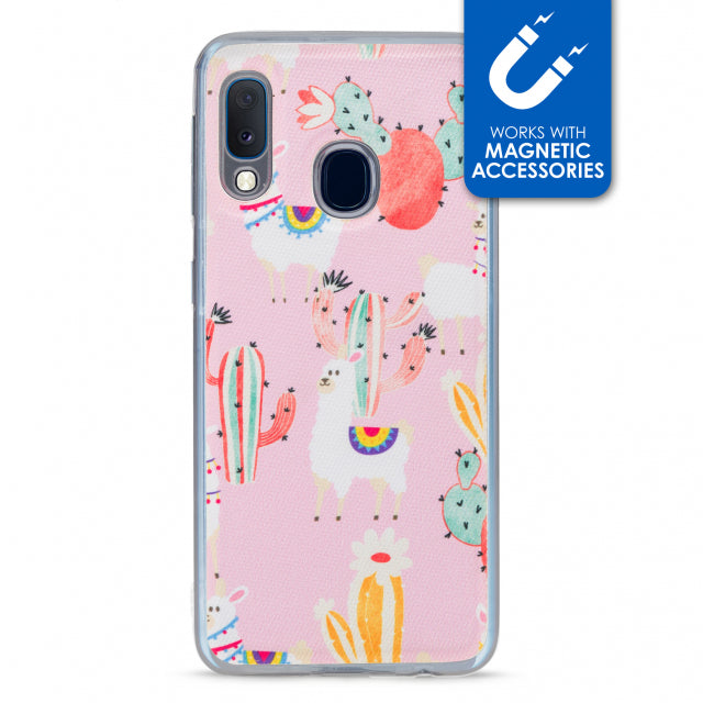 My Style Magneta Case for Samsung Galaxy A20e Pink Alpaca