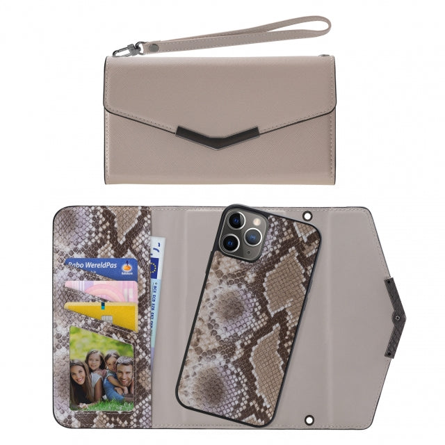 Mobilize 2in1 Elegant Magnet Clutch Apple iPhone 11 Pro Beige Snake