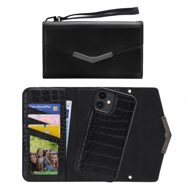 Mobilize 2in1 Elegant Magnet Clutch Apple iPhone XR/11 Black Croco