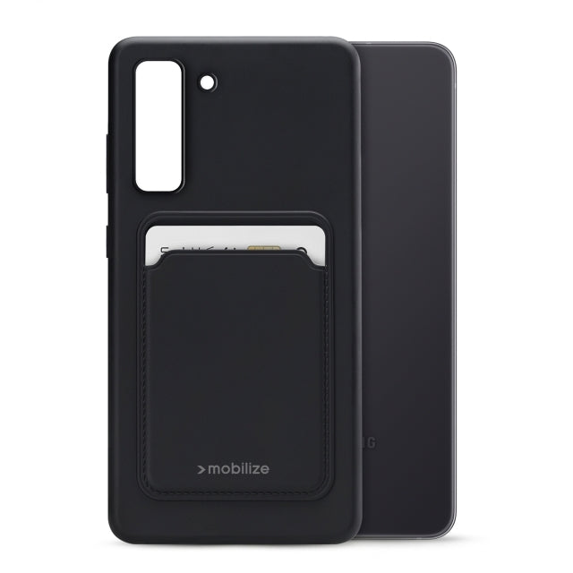 Mobilize Rubber Gelly Card Case Samsung Galaxy S21 FE 5G Matt Black