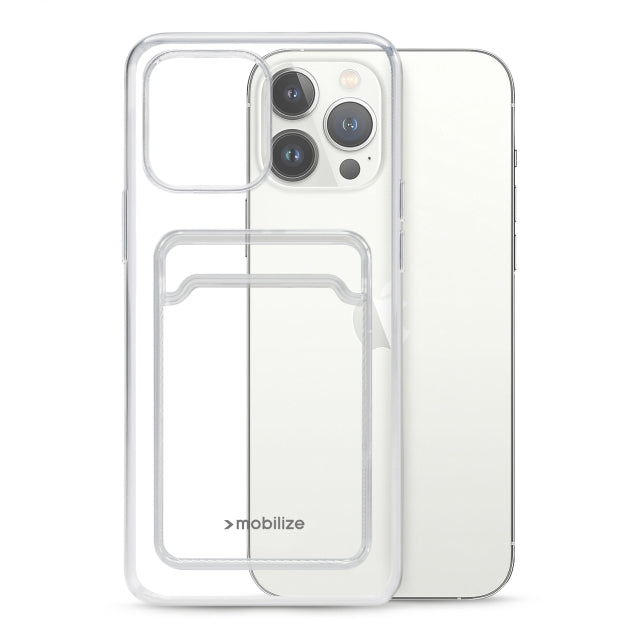 Mobilize Gelly Card Case Apple iPhone 13 Pro Max Clear