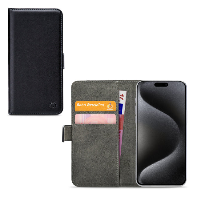 Mobilize Classic Gelly Wallet Book Case Apple iPhone 15 Pro Max Black