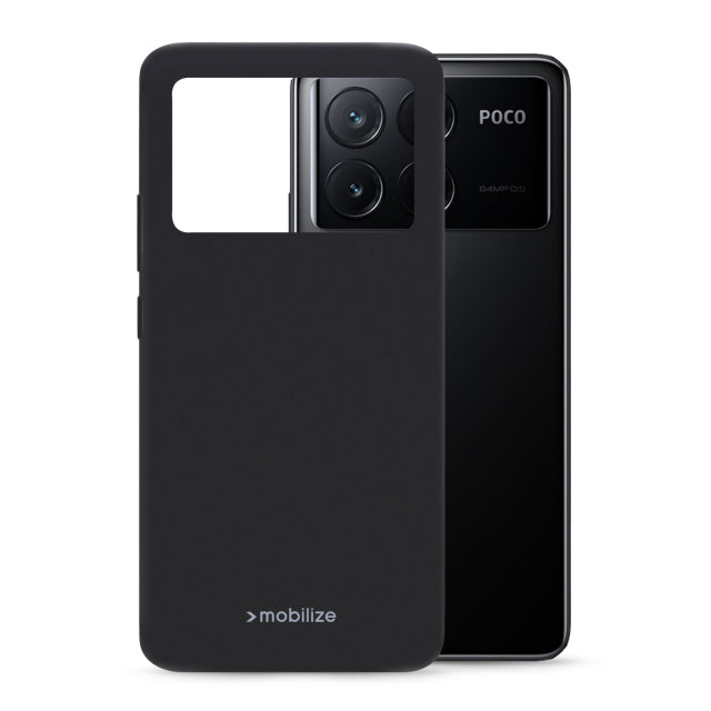 Mobilize Rubber Gelly Case Xiaomi Poco X6 Pro 5G Matt Black
