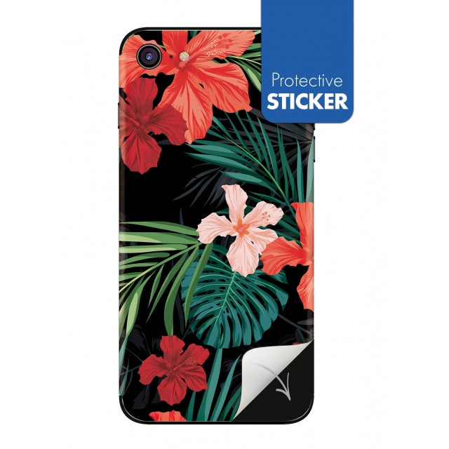 My Style PhoneSkin For Apple iPhone 7/8/SE (2020/2022) Red Caribbean Flower