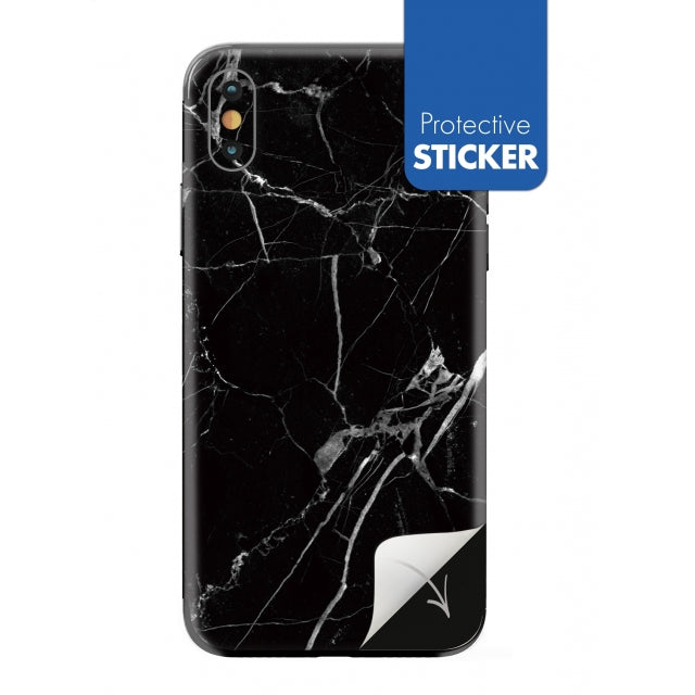 My Style PhoneSkin For Apple iPhone X Black Marble