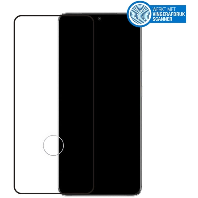 Mobilize Edge-To-Edge Glass Screen Protector Samsung Galaxy S21 Ultra 5G Black Edge Glue