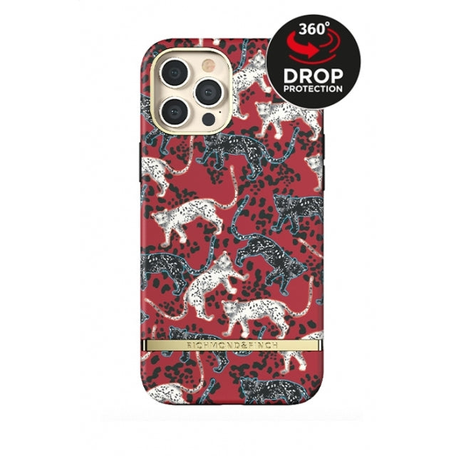 Richmond & Finch Freedom Series One-Piece Apple iPhone 12 Pro Max Samba Red Leopard