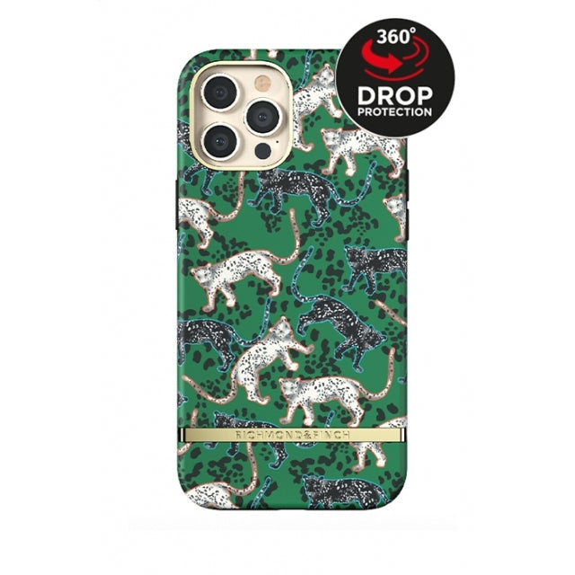 Richmond & Finch Freedom Series One-Piece Apple iPhone 12 Pro Max Green Leopard