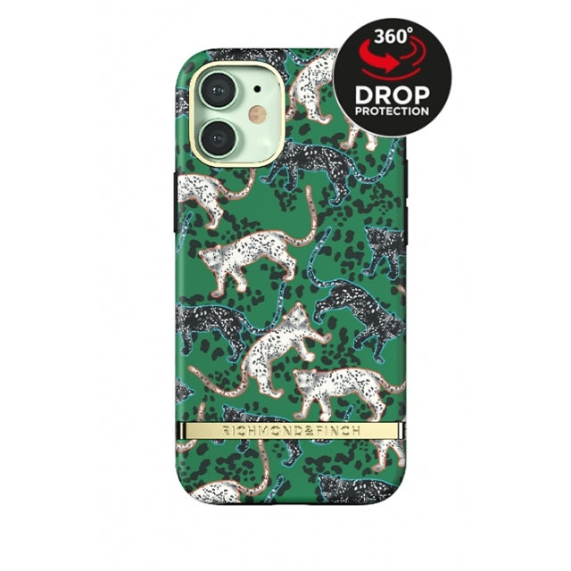 Richmond & Finch Freedom Series One-Piece Apple iPhone 12 Mini Green Leopard