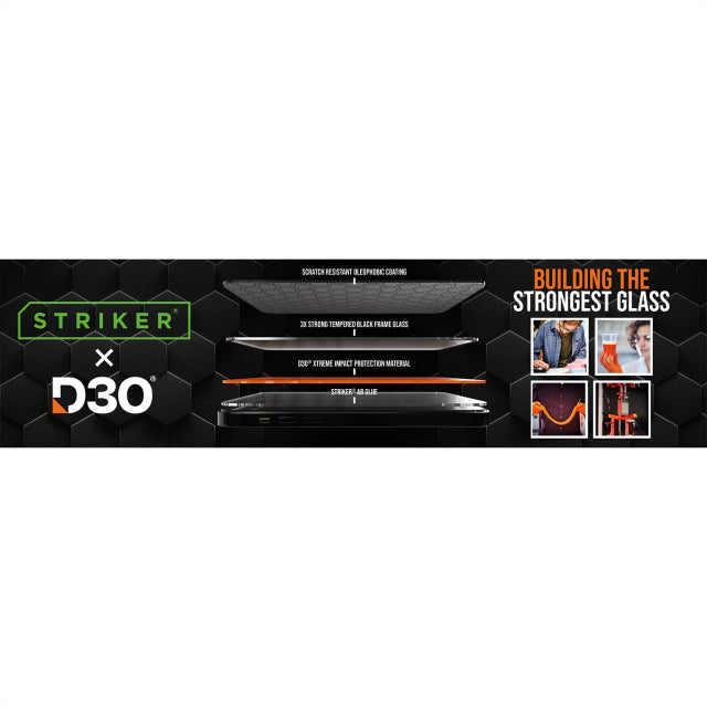 POS - Striker D3O - Forex Horizontal - Double sided print - 75x20cm - 4-Layer Formule incl. klittenband