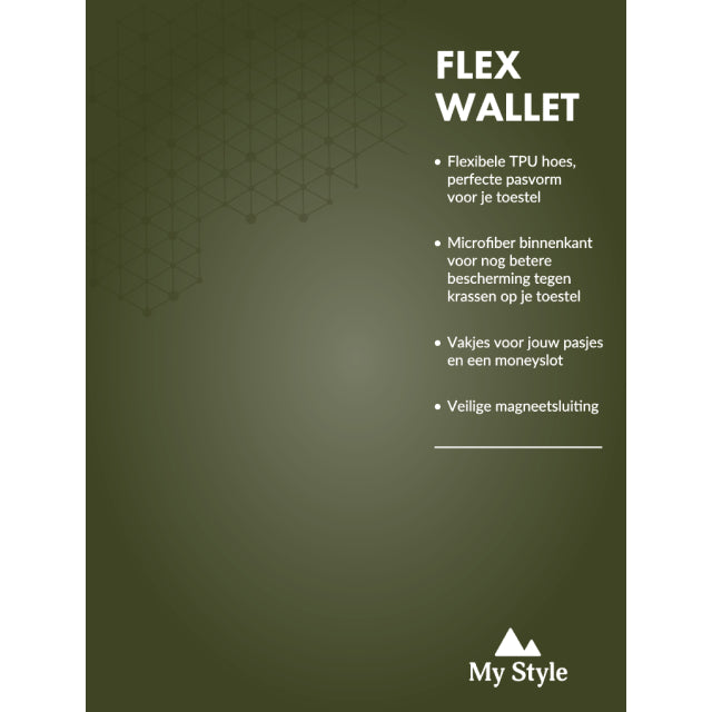 POS Forex Product Signing 20x15cm incl. magneet/klittenband My Style Flex Wallet Forest Green