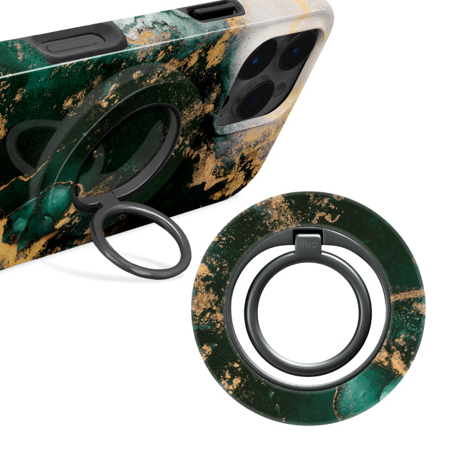MIO Green Marble MagSafe Compatible Ring Holder