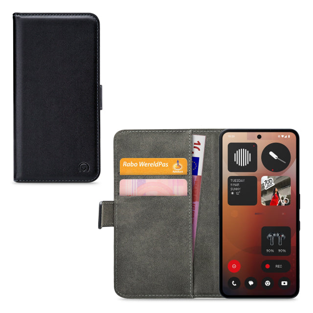 Mobilize Classic Gelly Wallet Book Case Nothing Phone (3a) Pro Black
