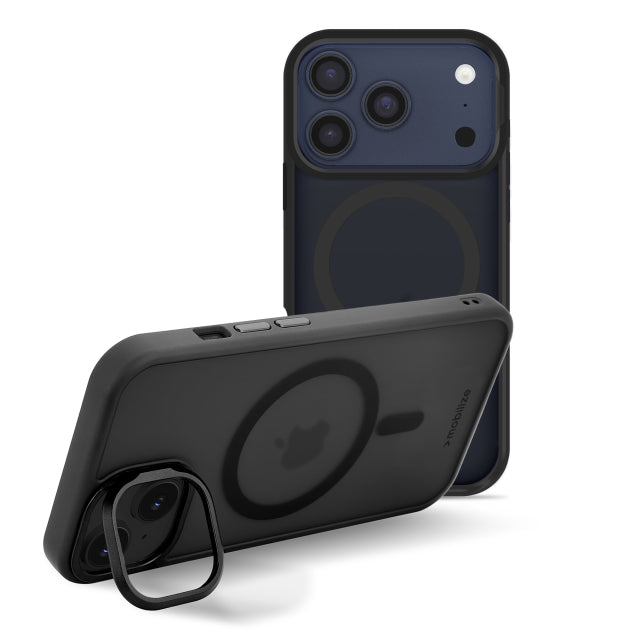 Mobilize MagSafe Compatible Hybrid Pro Case with Camera Stand Apple iPhone 17 Pro Max Black