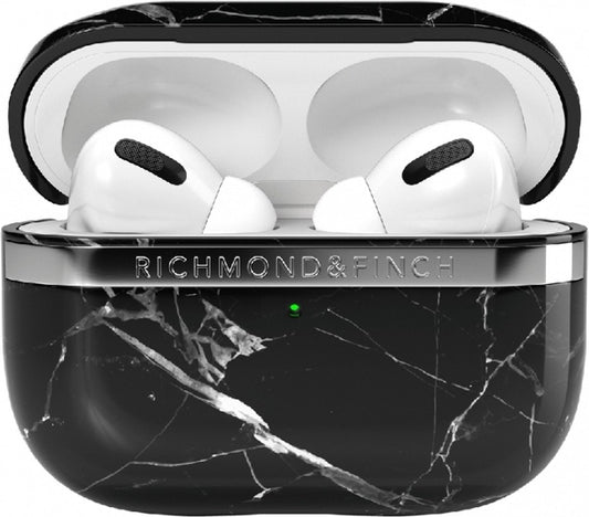Richmond & Finch Black Marble marmer hoesje voor AirPods Pro - zwart