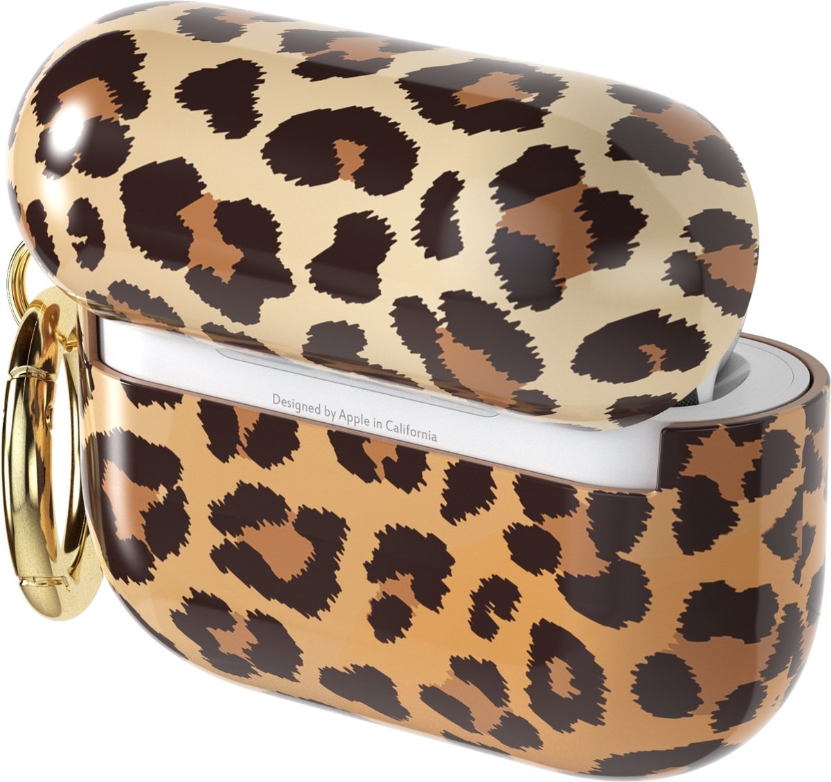 Richmond & Finch Freedom Hard Kunststof Hoesje Geschikt voor Apple AirPods Pro - Bruin / Geel