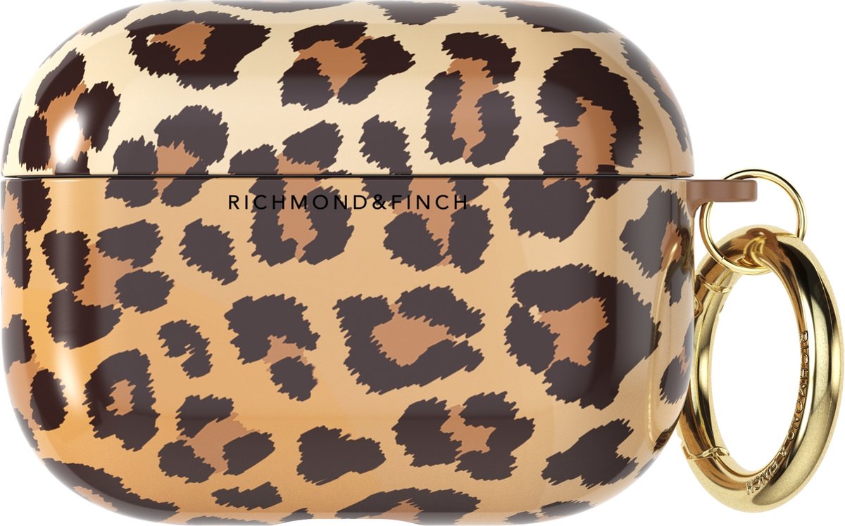 Richmond & Finch Freedom Hard Kunststof Hoesje Geschikt voor Apple AirPods Pro - Bruin / Geel