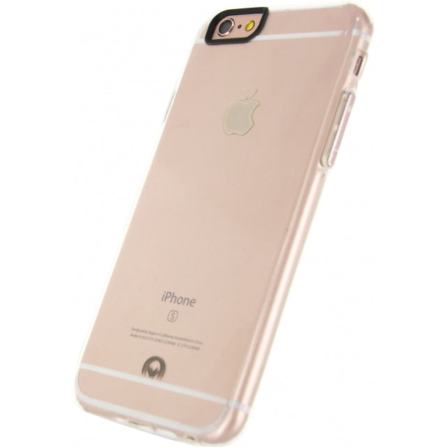 Mobilize Deluxe Gelly Case Apple iPhone 6/6S Clear Rose Gold Button