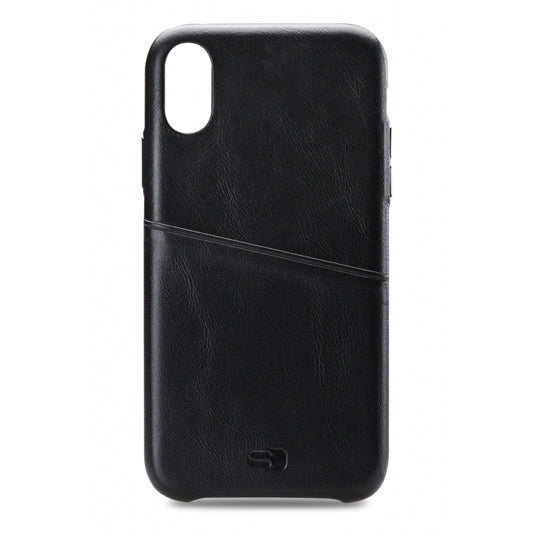 Senza Pure Leather Cover with Card Slot Apple iPhone Xs Max Deep Black