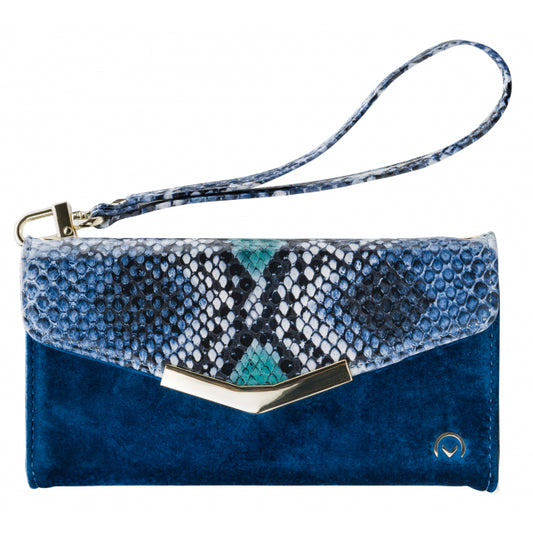 Mobilize 2in1 Gelly Velvet Clutch for Apple iPhone XR Royal Blue Snake
