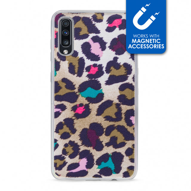 My Style Magneta Case for Samsung Galaxy A70 Colorful Leopard
