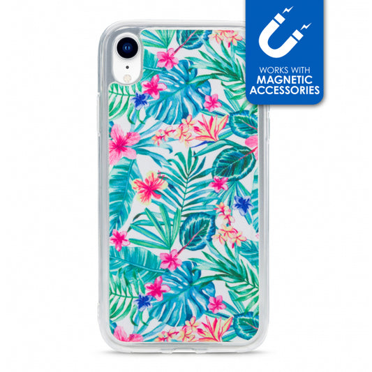 My Style Magneta Case for Apple iPhone XR White Jungle