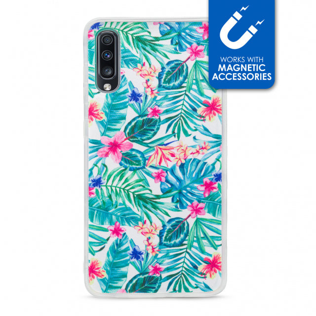 My Style Magneta Case for Samsung Galaxy A70 White Jungle