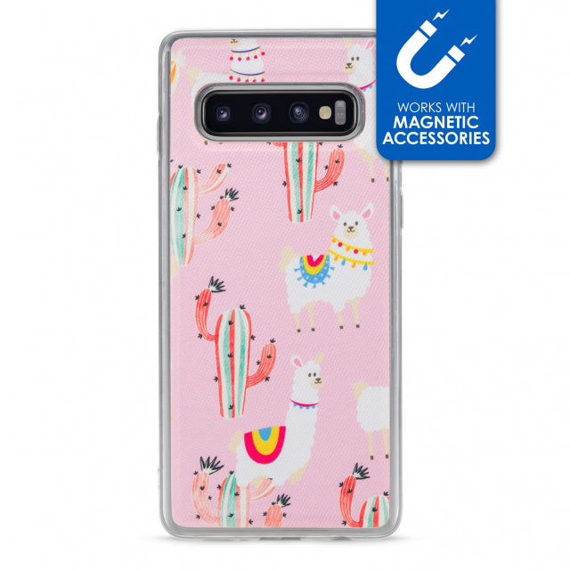 My Style Magneta Case for Samsung Galaxy S10 Pink Alpaca