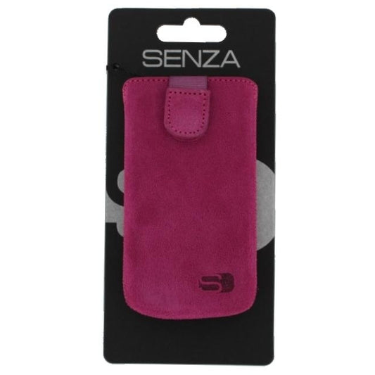Senza Suede Slide Case Hot Pink Size XL