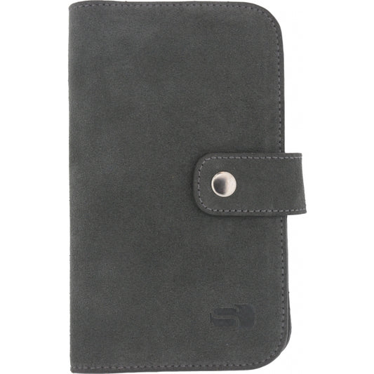 Senza Suede Wallet Slide Case Warm Grey Size XXL
