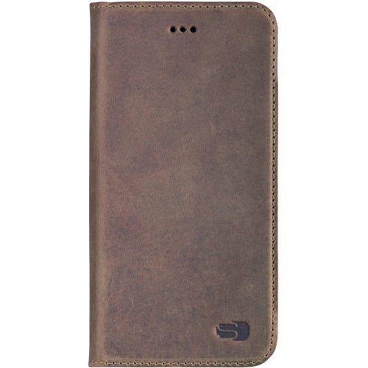 Senza Raw Leather Booklet Apple iPhone 7 Plus/8 Plus Chestnut Brown