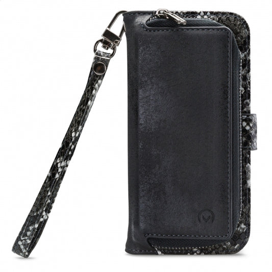 Mobilize 2in1 Magnet Zipper Case Apple iPhone 12 Mini Black/Snake