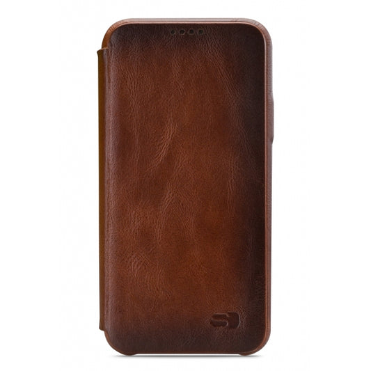 Senza Desire Skinny Leather Booklet Apple iPhone 6/6S Burned Cognac