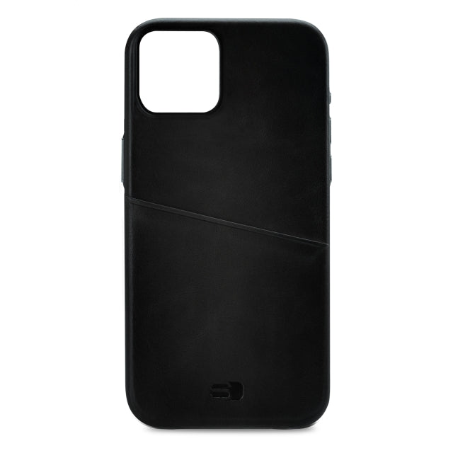 Senza Pure Leather Cover with Card Slot Apple iPhone 14 Deep Black
