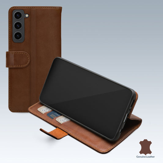 Mobilize Leather Wallet Samsung Galaxy S23 5G Brown