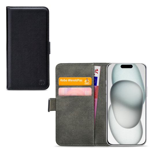 Mobilize Classic Gelly Wallet Book Case Apple iPhone 13/14/15 Black