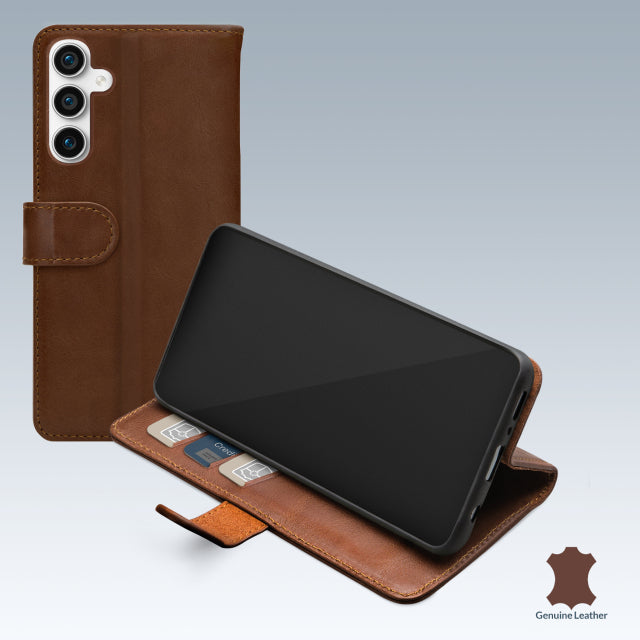 Mobilize Leather Wallet Samsung Galaxy S23 FE 5G Brown