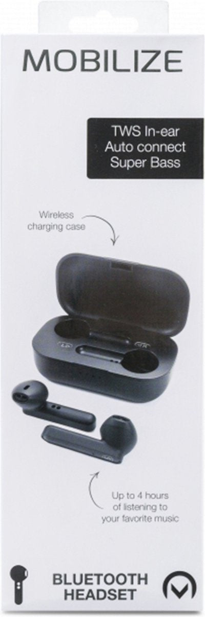 Mobilize TWS Bluetooth Headset Black