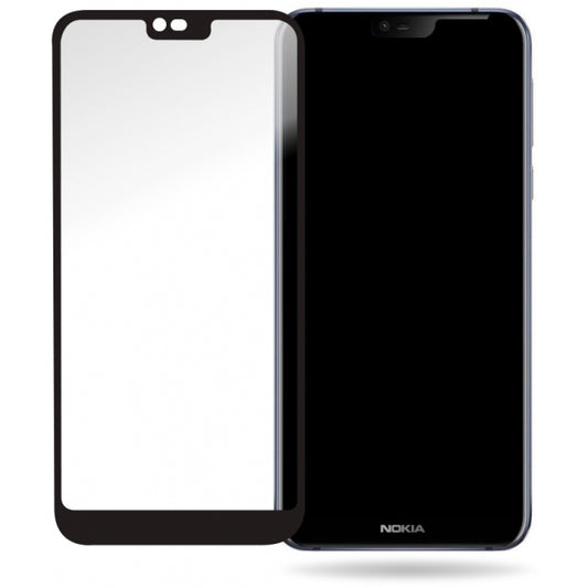 Mobilize Glass Screen Protector - Black Frame - Nokia 7.1