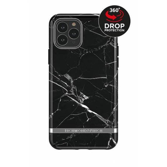 Richmond & Finch Black Marble stevig kunststof hoesje voor iPhone 11 Pro Max - zwart