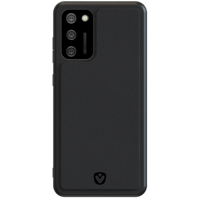 Valenta Leather Back Cover Snap Samsung Galaxy A02s Black