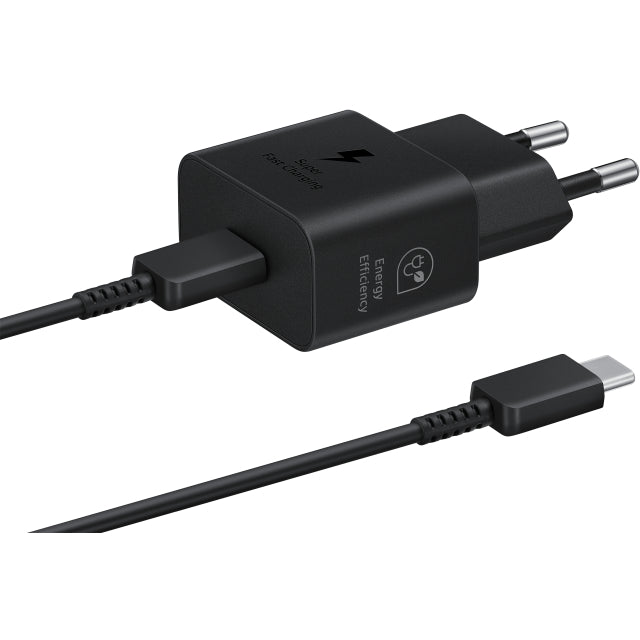 EP-T2510XBEGEU Samsung USB-C PD Wall Charger 25W + USB-C Cable Black