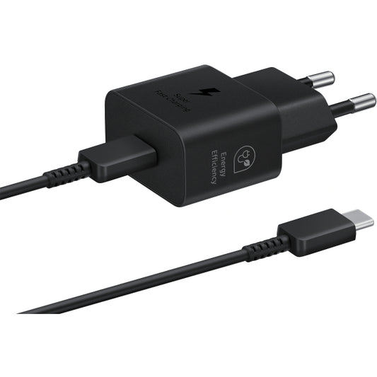 EP-T2510XBEGEU Samsung USB-C PD Wall Charger 25W + USB-C Cable Black