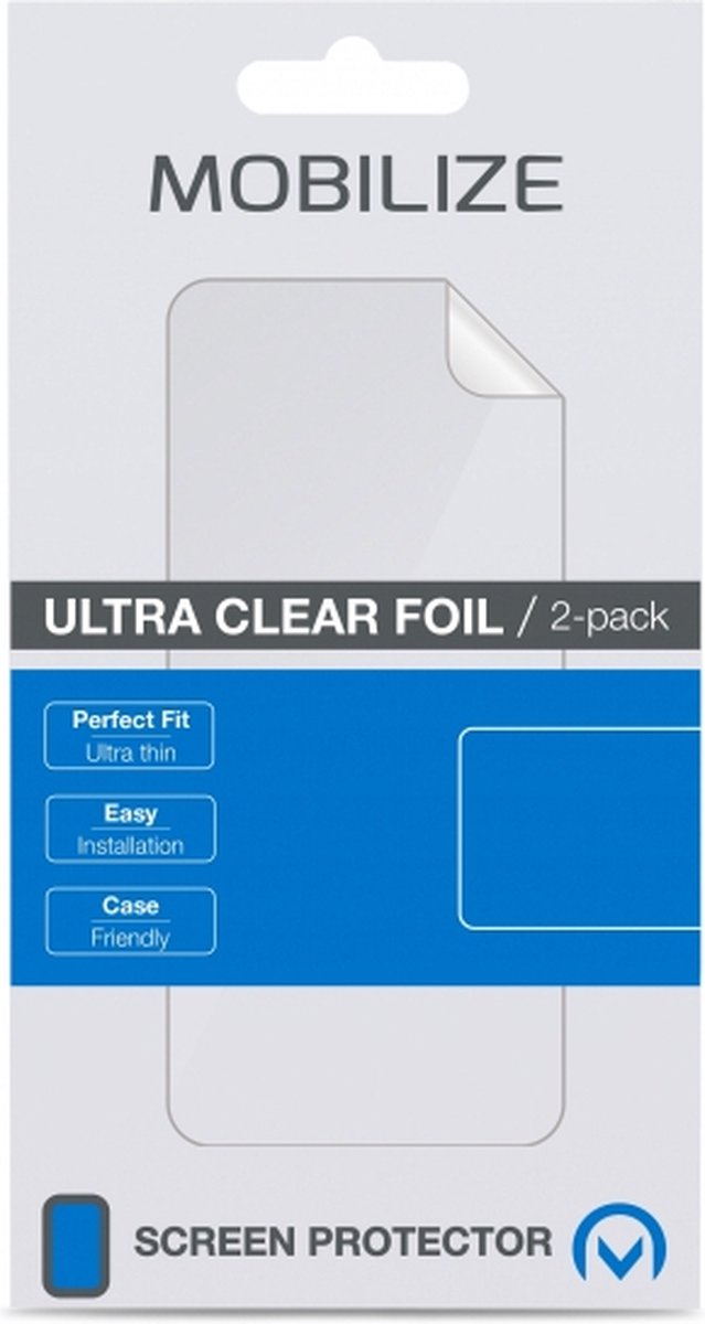 Mobilize Folie Ultra-Clear Screenprotector Geschikt voor Apple iPhone 13 Mini 2-Pack
