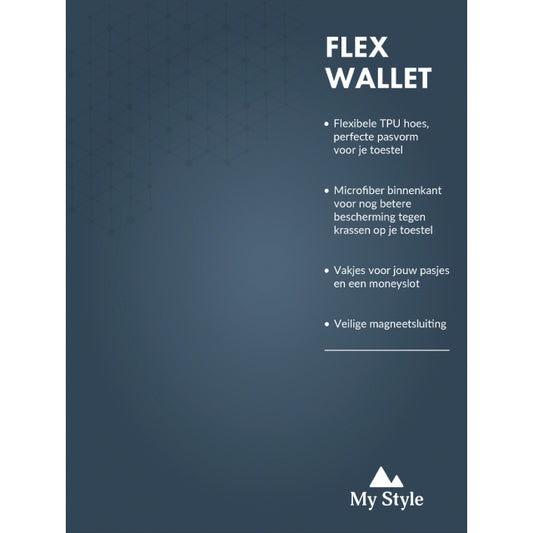 POS Forex Product Signing 20x15cm incl. magneet/klittenband My Style Flex Wallet Ocean Blue