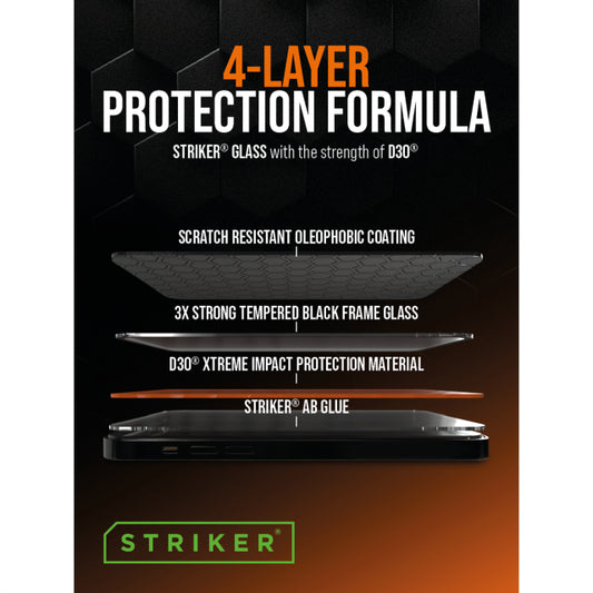 POS - Striker D3O - Forex Single Signing - Double Sided Print - 15x20cm - 4-Layer Formule incl. klittenband