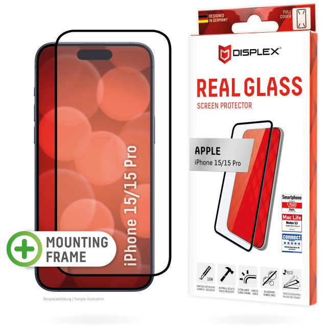 DISPLEX Real Glass FC Apple iPhone 15/15 Pro